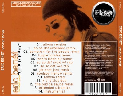 Eric Benét (Feat. Faith Evans) - Georgy Porgy (The Remixes) (1999 / 2022) CD
