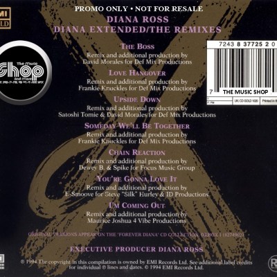 Diana Ross • Diana Extended / The Remixes (EXPANDED EDITION) (2018) 3 CD SET 10 Diana Ross • Diana Extended / The Remixes (EXPANDED EDITION) (2018) 3 CD SET