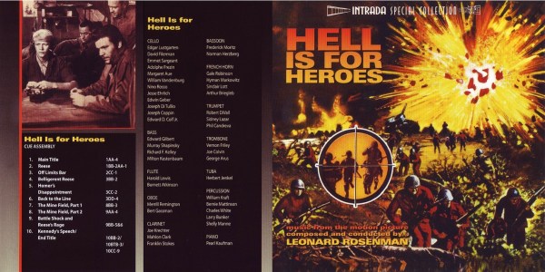 Escape From Alcatraz / Hell Is For Heroes - Soundtrack (Jerry Fielding / Leonard Rosenman) (1979 / 1962) (2013) CD