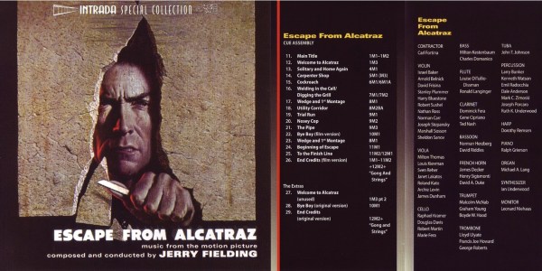 Escape From Alcatraz / Hell Is For Heroes - Soundtrack (Jerry Fielding / Leonard Rosenman) (1979 / 1962) (2013) CD