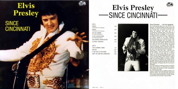 Elvis Presley - Since Cincinnati (SECOND PRESSING) (2006) CD 1