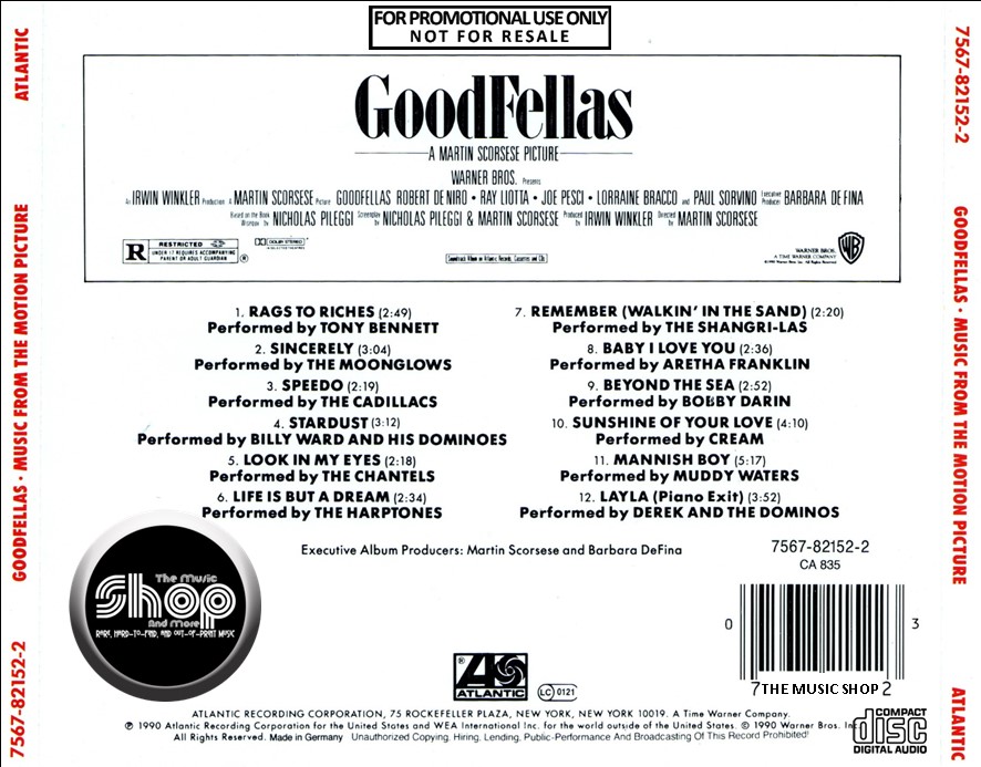 CD　(1990)　Soundtrack　SET　(EXPANDED　EDITION)　GoodFellas　Original