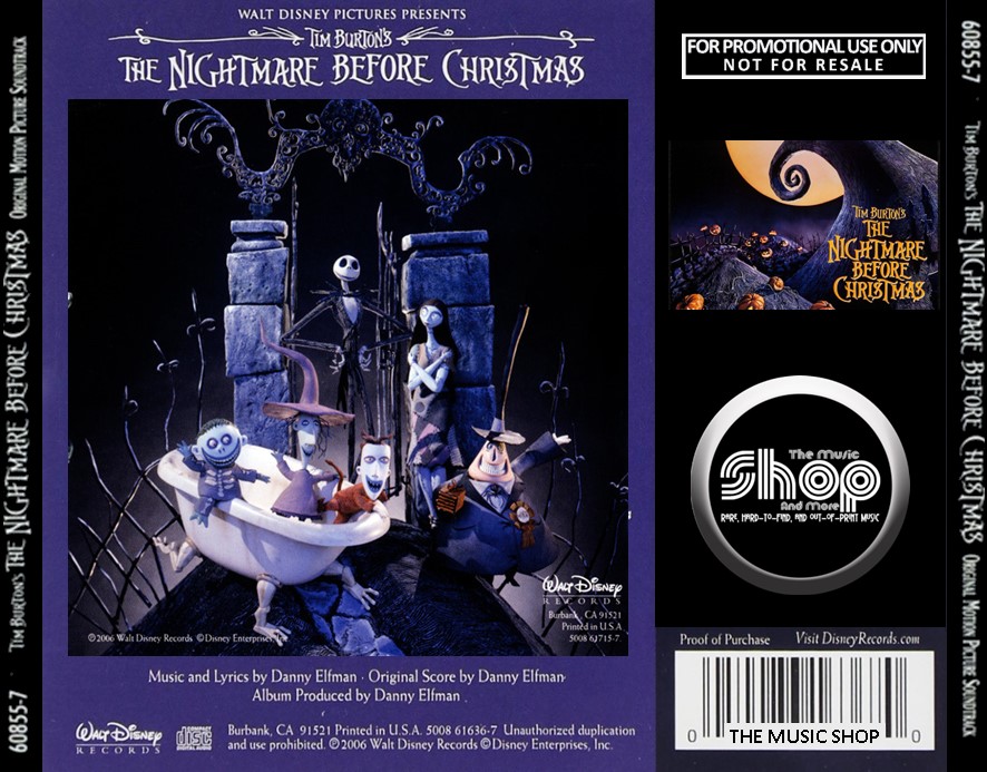 Pesadilla Antes de Navidad de Tim Burton by Danny Elfman (Album; Walt  Disney; 80020): Reviews, Ratings, Credits, Song list - Rate Your Music