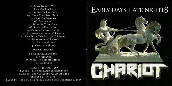 Chariot - Early Days, Late Nights + 1984 Friday Rock Show (EXPANDED EDITION) (2004) CD