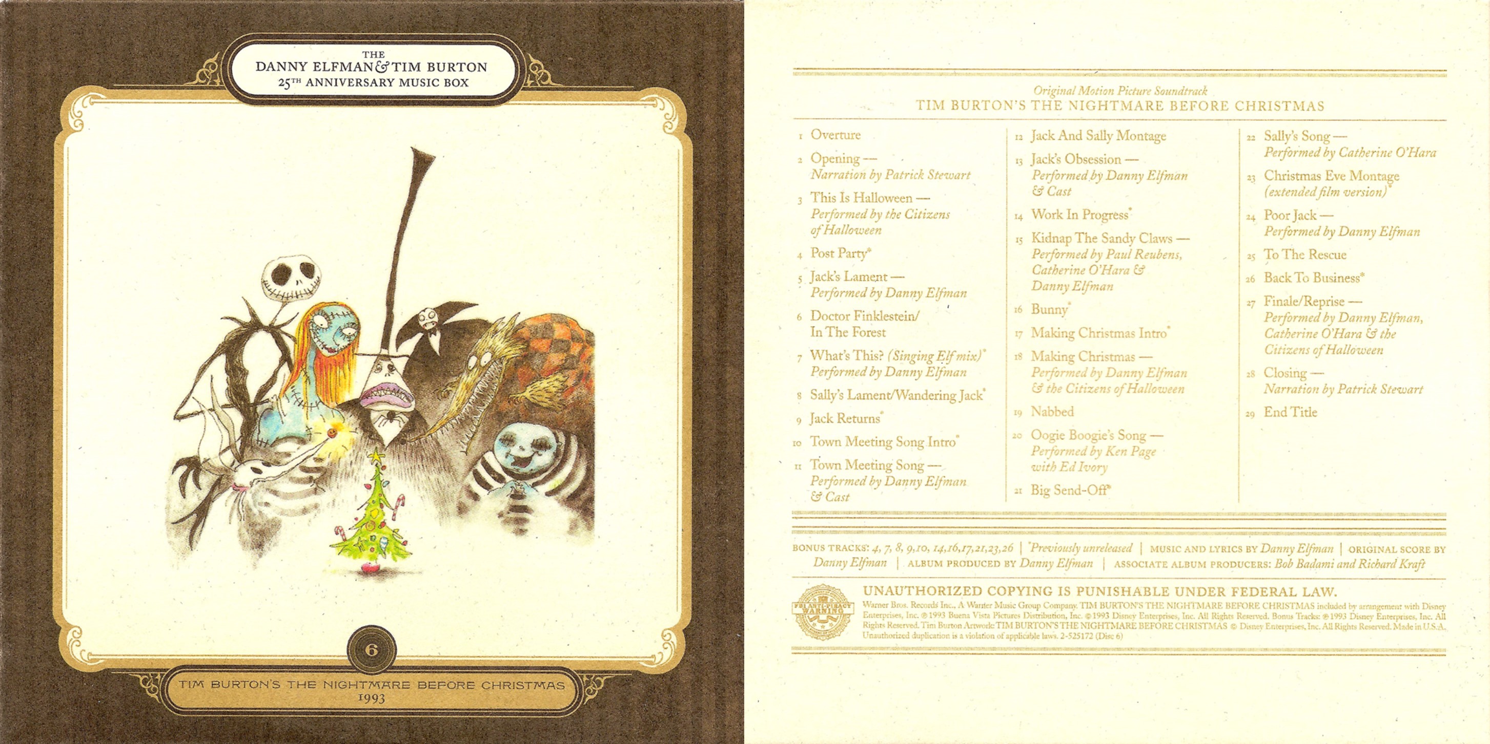 Danny Elfman & Tim Burton 25th Anniversary Music Box (Box Set/CD+DVD)