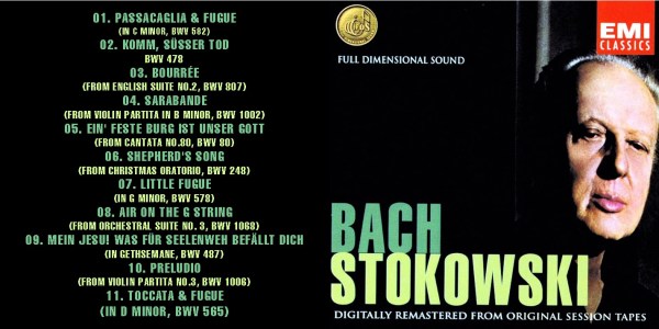 Leopold Stokowski (Leopold Stokowski Symphony Orchestra) - Bach / Stokowski - EMI Classics (Johann Sebastian Bach) (2001) CD