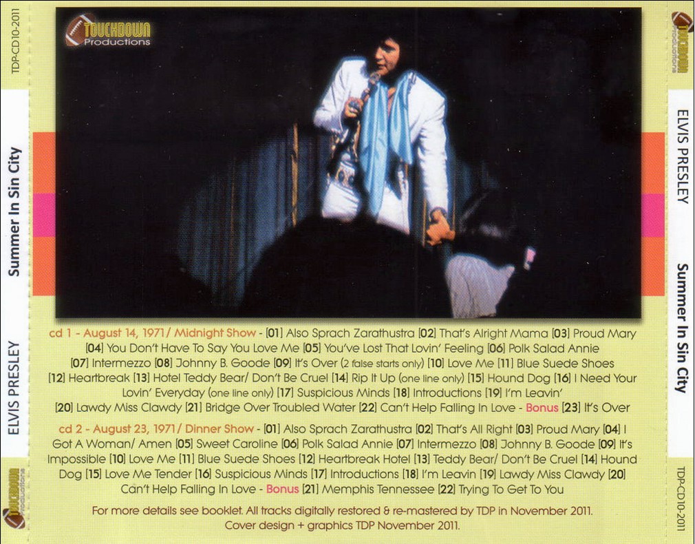 Elvis Presley - Summer In Sin City (2011) 2 CD SET 3 Elvis Presley - Summer In Sin City (2011) 2 CD SET