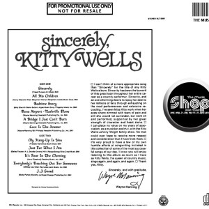 Kitty Wells - Sincerely, Kitty Wells (1972) CD