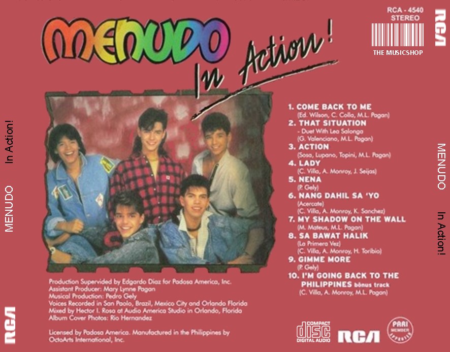 Menudo - In Action! (Remasterizado) (1987) CD 3 Menudo - In Action! (Remasterizado) (1987) CD