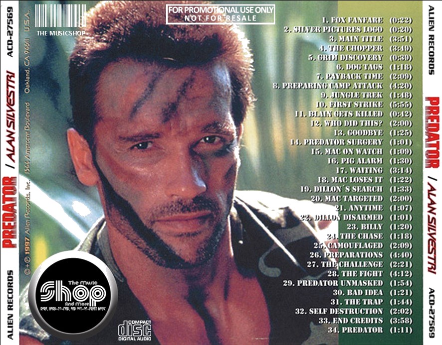 2001 - Alan Silvestri - Predator (10th Anniversay Edition) (1987