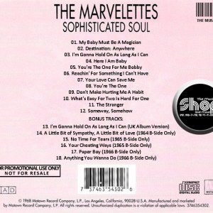 The Marvelettes - Sophisticated Soul (EXPANDED EDITION) (1968) CD