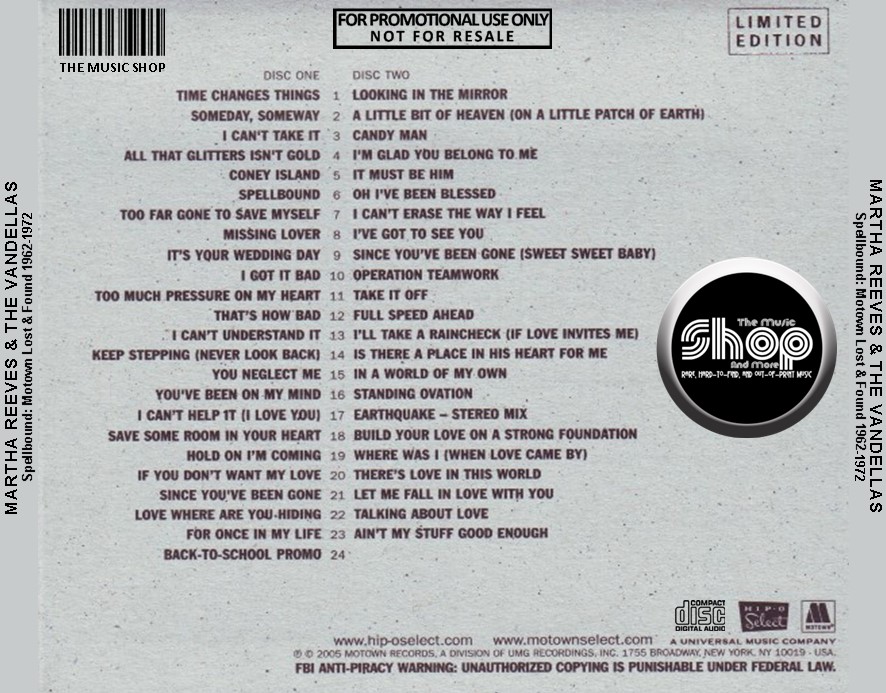 Martha Reeves & The Vandellas - Spellbound: Motown Lost & Found