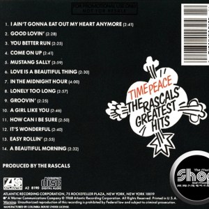 The Rascals (The Young Rascals) - The Rascals' Greatest Hits - Time Peace (1968) CD
