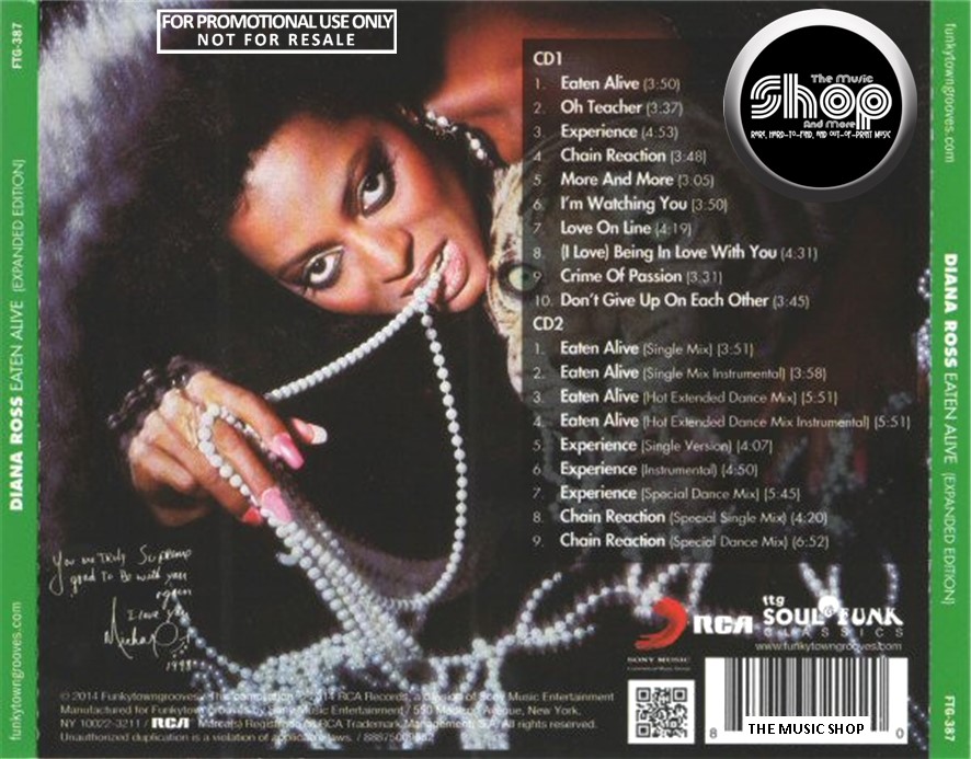 Diana Ross - Eaten Alive (DELUXE EDITION) (1985 / 2014) 2 CD SET 3 Diana Ross - Eaten Alive (DELUXE EDITION) (1985 / 2014) 2 CD SET