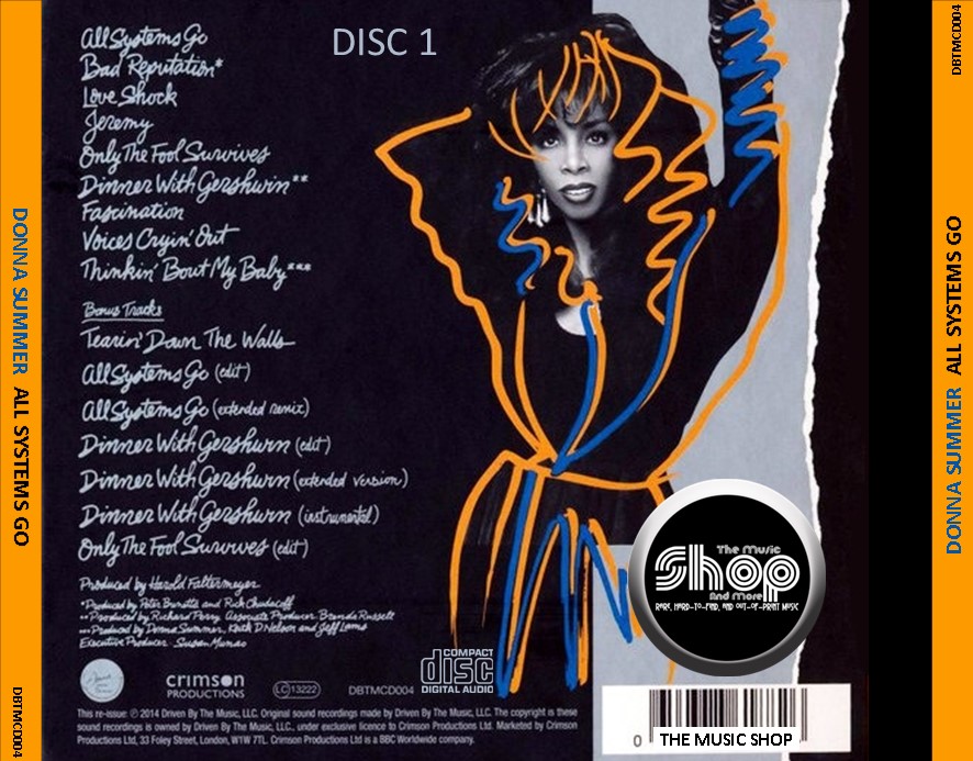 Donna Summer - All Systems Go (EXPANDED EDITION) (1987) 4 CD SET -