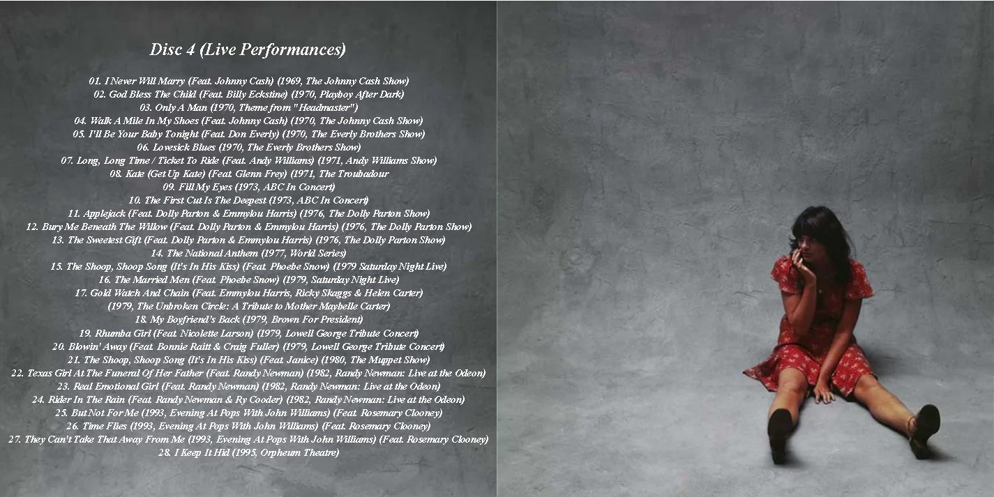 Linda Ronstadt - Rarities & Reservations (2024) 4 CD SET 2 Linda Ronstadt - Rarities & Reservations (2024) 4 CD SET