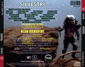 PREDATOR オリジナルサウンドトラック CD Alan Silvestri - Predator - Original Soundtrack (1987 / 2003) CD -