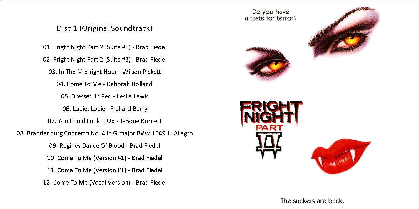 Fright Night Part II - Brad Fiedel - Soundtrack & Score) (EXPANDED