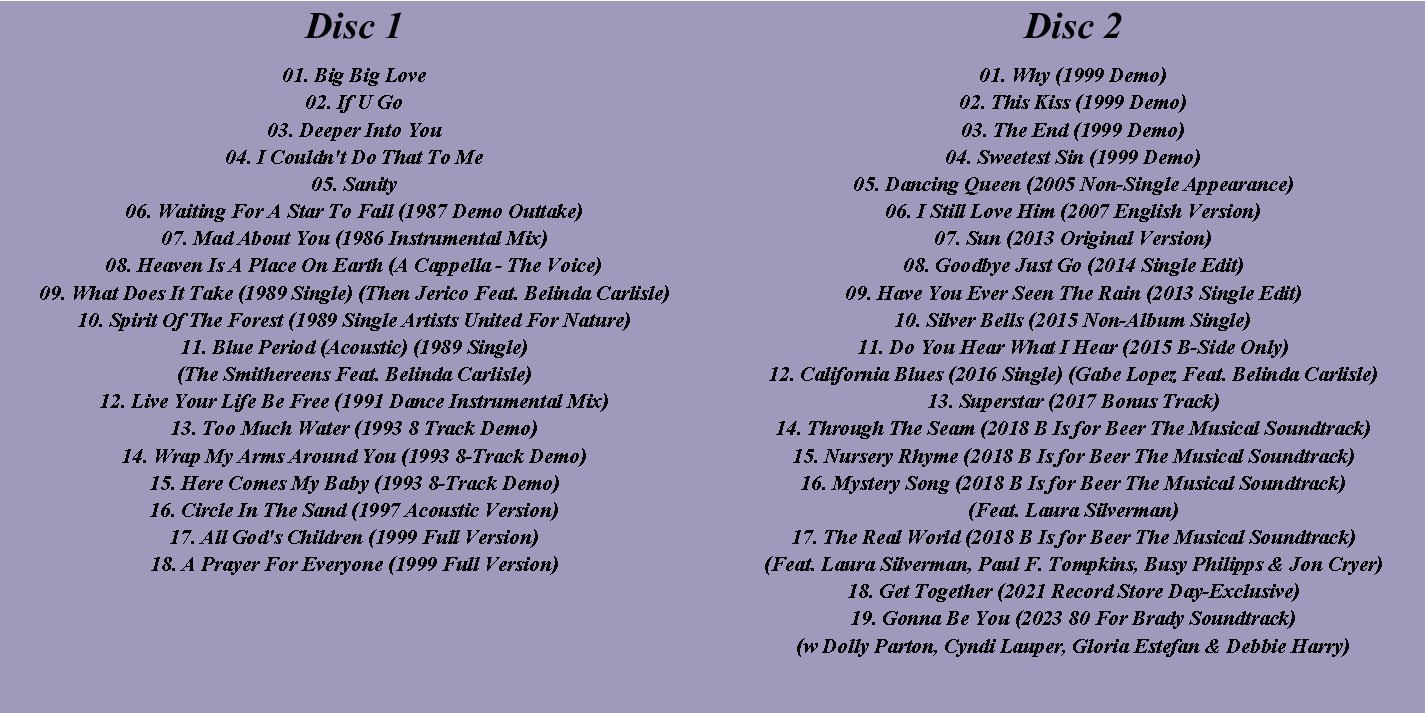 Belinda Carlisle - Kismet & Then-Some (2023) 2 CD SET 4 Belinda Carlisle - Kismet & Then-Some (2023) 2 CD SET - Image 4