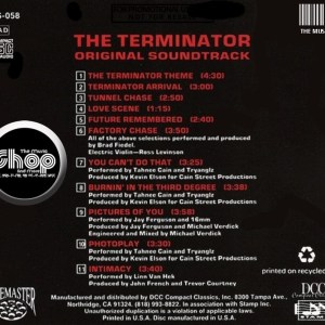 Brad Fiedel - The Terminator - Original Soundtrack (1991) CD