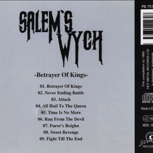 Salem's Wych - Betrayer of Kings (1986) CD