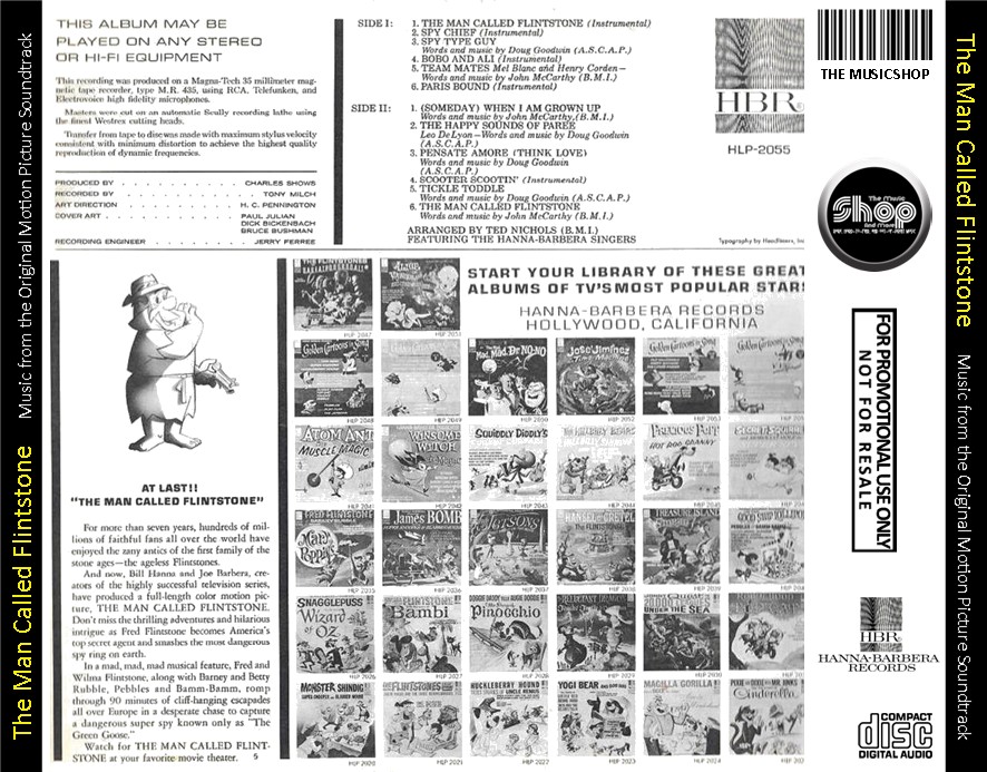 The Man Called Flintstone - Music from the Original Motion Picture Soundtrack (Ted Nichols & Marty Paich) (EXPANDED EDITION) (1966) CD 3 The Man Called Flintstone - Music from the Original Motion Picture Soundtrack (Ted Nichols & Marty Paich) (EXPANDED EDITION) (1966) CD