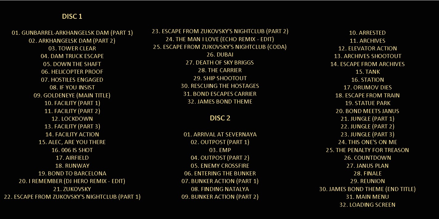 GoldenEye 007: Reloaded - Video Game Soundtrack (David Arnold & Kevin Kiner) (2010) 2 CD SET 3 GoldenEye 007: Reloaded - Video Game Soundtrack (David Arnold & Kevin Kiner) (2010) 2 CD SET