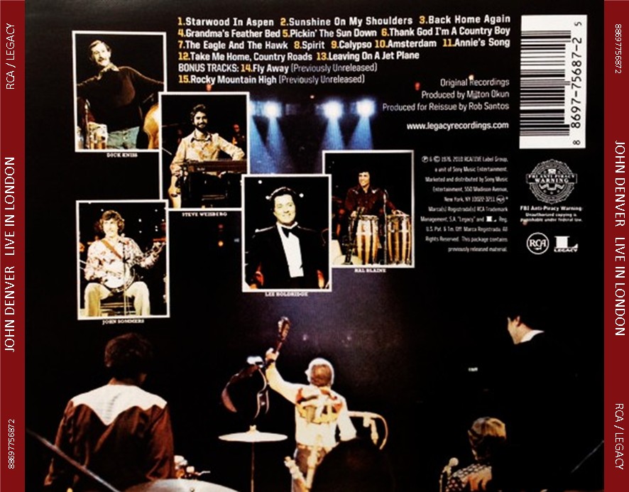 John Denver - Live In London (1976) CD 3 John Denver - Live In London (1976) CD