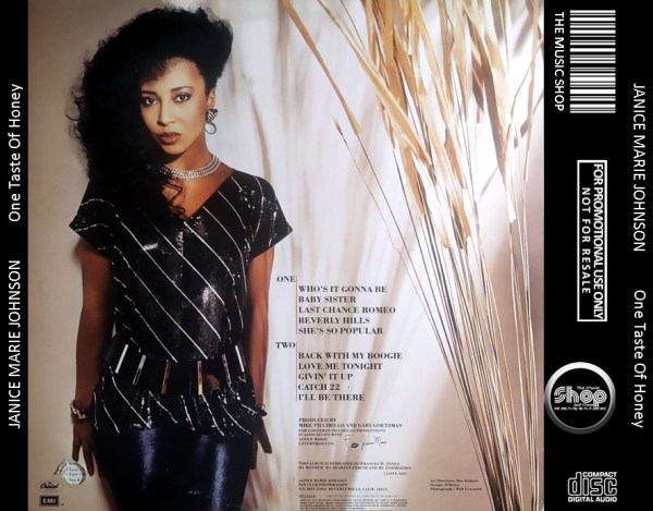 Janice Marie Johnson - One Taste Of Honey (1983) CD -