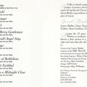 B.J. Thomas - Scenes Of Christmas (1995) CD