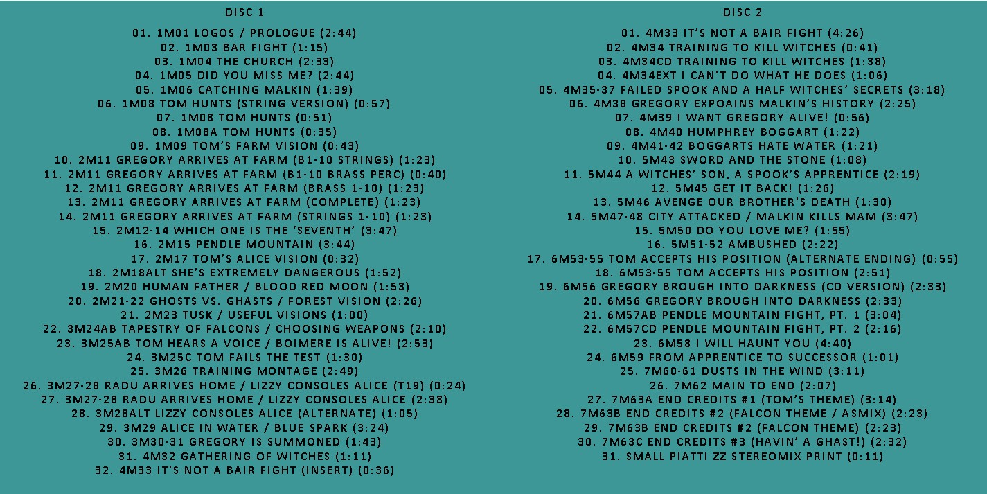 Seventh Son - The Recording Session (Marco Beltrami) (2015) 2 CD SET 3 Seventh Son - The Recording Session (Marco Beltrami) (2015) 2 CD SET