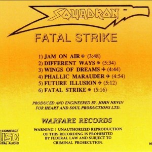 Squadron - Fatal Strike (1989) CD