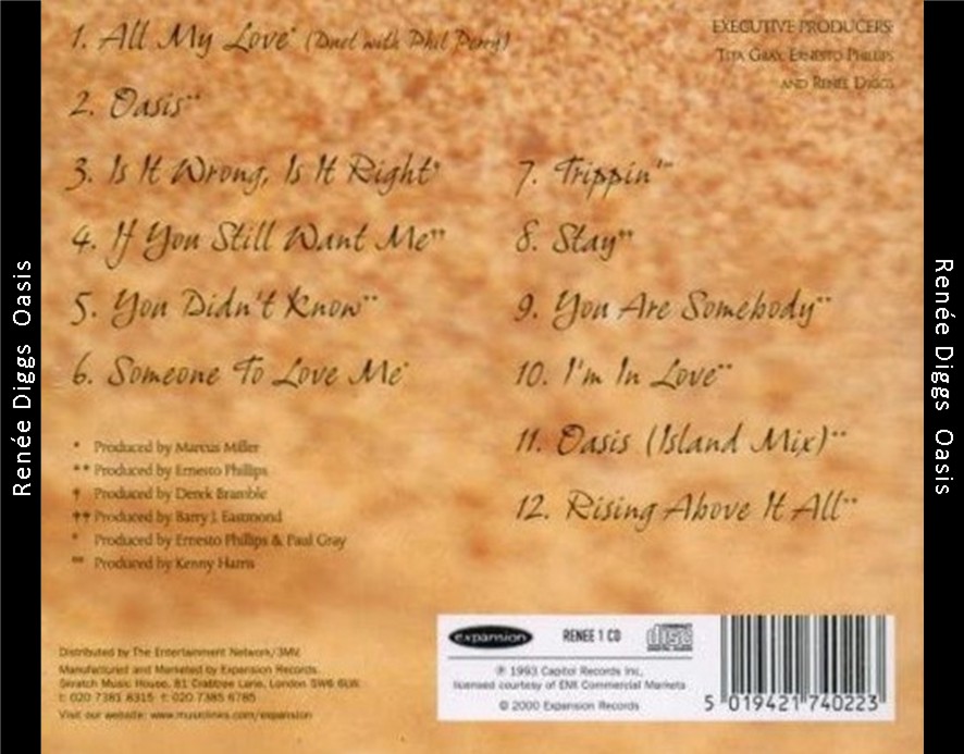 Renée Diggs - Oasis (EXPANDED EDITION) (1993) CD 3 Renée Diggs - Oasis (EXPANDED EDITION) (1993) CD