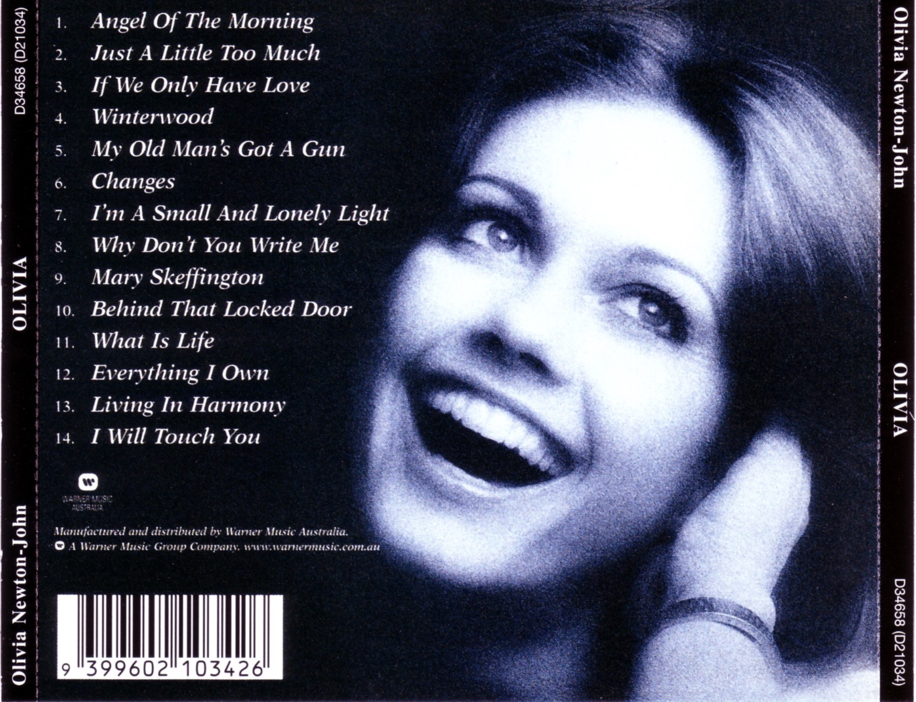 Olivia Newton-John - Olivia (1972 - 1998 Remastered) CD 4 Olivia Newton-John - Olivia (1972 - 1998 Remastered) CD