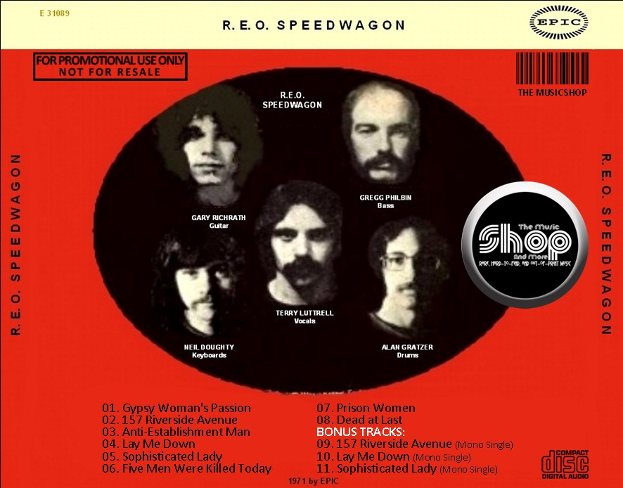 REO Speedwagon - R.E.O. Speedwagon (EXPANDED EDITION) (1971) CD 3 REO Speedwagon - R.E.O. Speedwagon (EXPANDED EDITION) (1971) CD