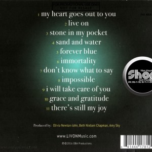 Amy Sky, Olivia Newton-John, Beth Nielsen Chapman - Liv On (2016) CD