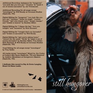 Ella Langley - still hungover (EXPANDED EDITION) (2024) CD 11 Ella Langley - still hungover (EXPANDED EDITION) (2024) CD 4
