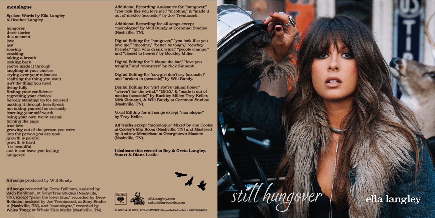 Ella Langley - still hungover (EXPANDED EDITION) (2024) CD 6 Ella Langley - still hungover (EXPANDED EDITION) (2024) CD - Image 6
