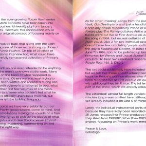 Alternative view of Prince - Purple Rush 7: The Demos & Outtakes (Sessions 1983 - 1985) 4 CD SET