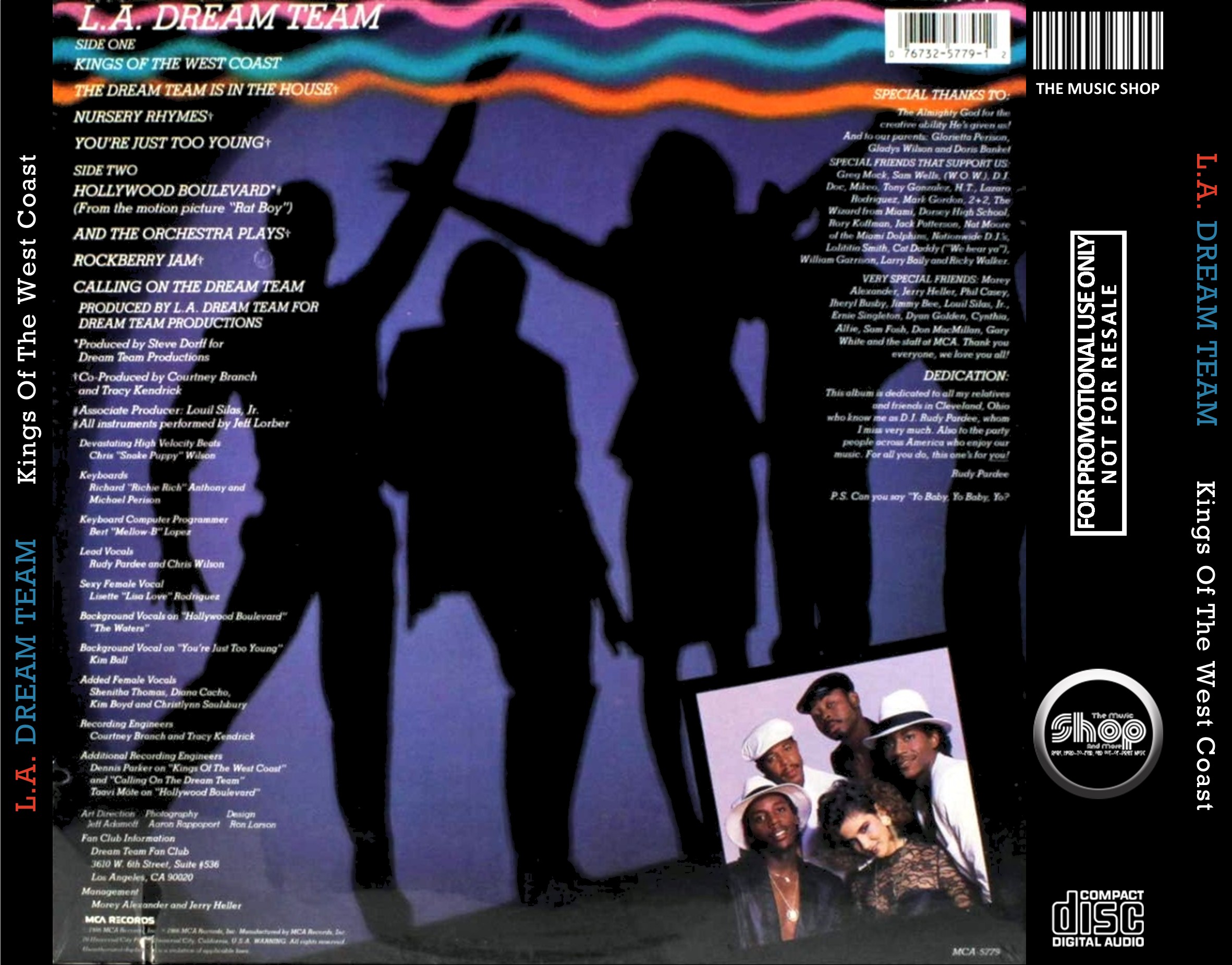 L.A. Dream Team - Kings Of The West Coast (EXPANDED EDITION) (1986) 2 CD SET 3 L.A. Dream Team - Kings Of The West Coast (EXPANDED EDITION) (1986) 2 CD SET - Image 3