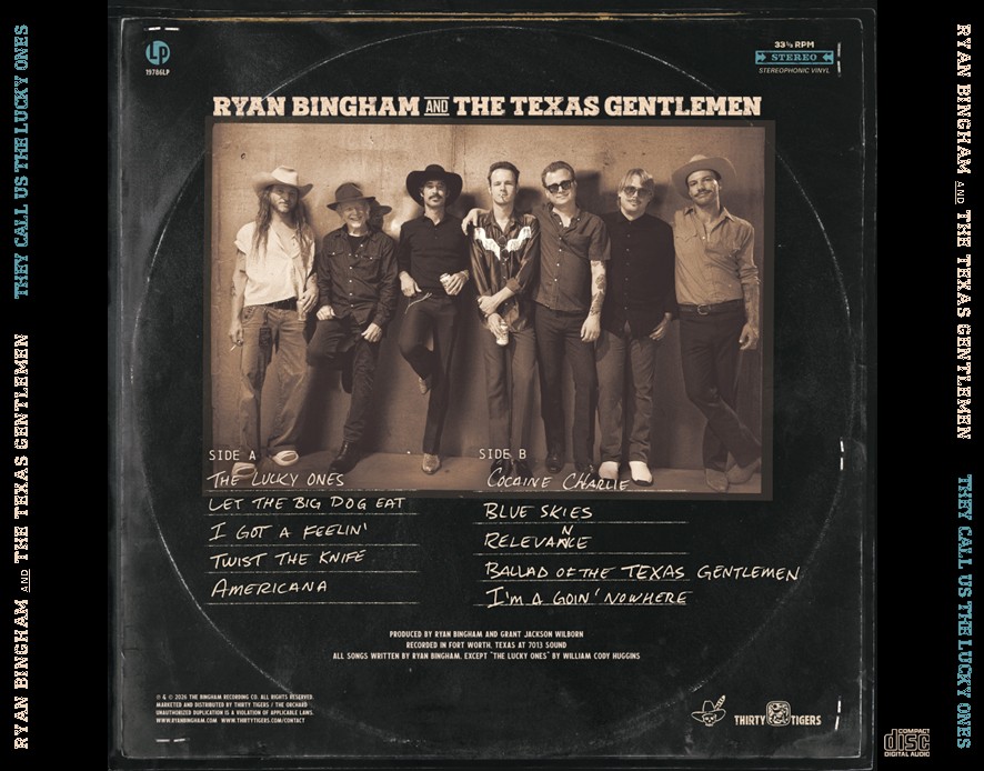 Ryan Bingham and The Texas Gentlemen - They Call Us The Lucky Ones (2026) CD 4 Ryan Bingham and The Texas Gentlemen - They Call Us The Lucky Ones (2026) CD