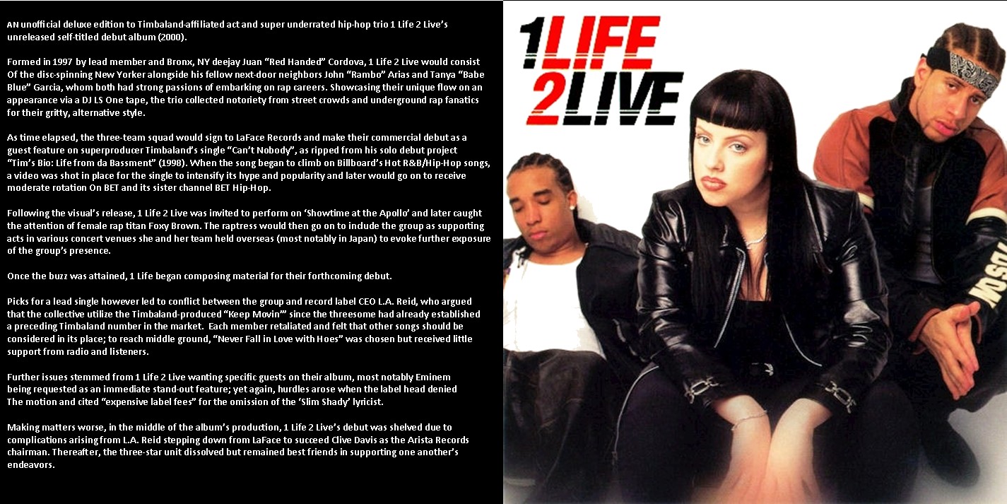 1 Life 2 Live - 1 Life 2 Live (DELUXE EDITION) (UNRELEASED) (2000) CD 2 1 Life 2 Live - 1 Life 2 Live (DELUXE EDITION) (UNRELEASED) (2000) CD - Image 2