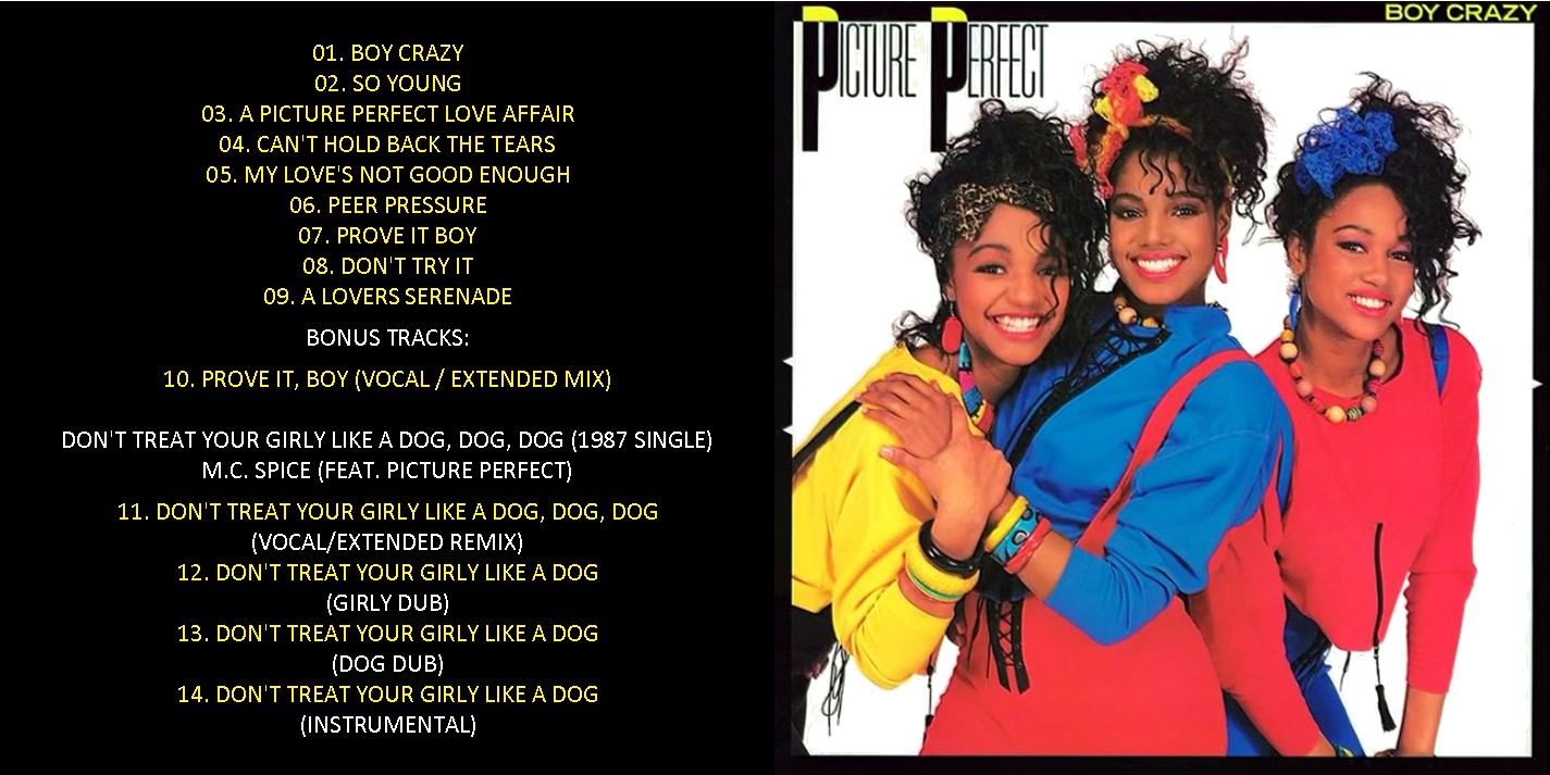 Picture Perfect - Boy Crazy / Don't Treat Your Girly Like A Dog, Dog, Dog (EXPANDED EDITION) (1987) CD 2 Picture Perfect - Boy Crazy / Don't Treat Your Girly Like A Dog, Dog, Dog (EXPANDED EDITION) (1987) CD - Image 2
